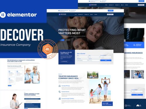 保险公司 Elementor模板套件