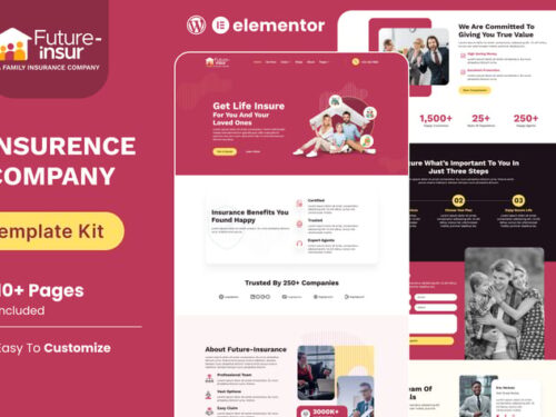 保险保险公司 Elementor模板套件