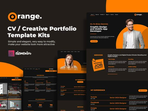CVcreative 作品集 Elementor模板套件