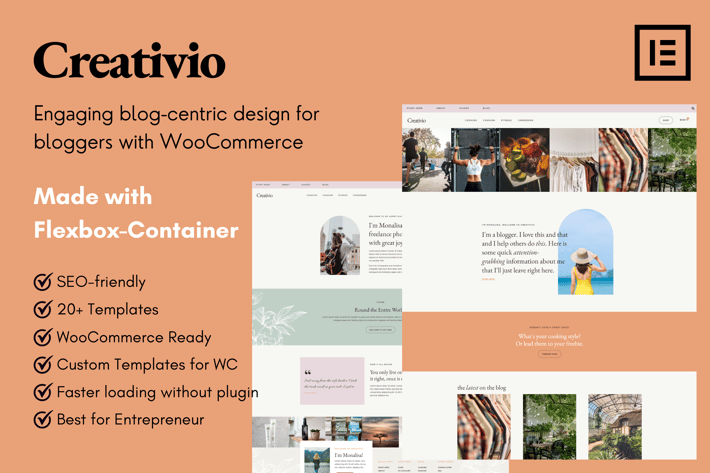 110_creativio_blogger_entrepreneurs_elementor_template