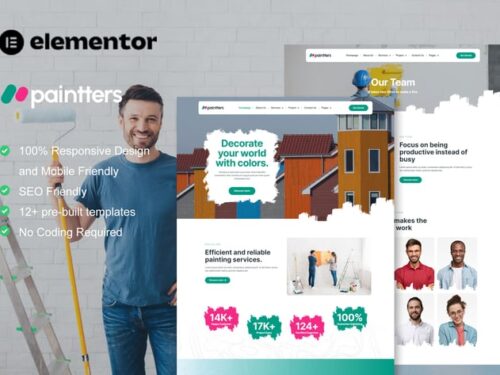 喷漆服务 Elementor模板套件