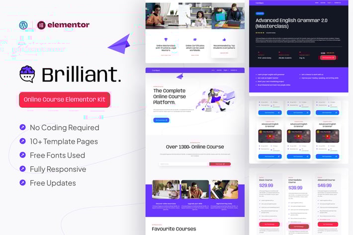 149_brilliant_online_course_elementor_pro_template_kit