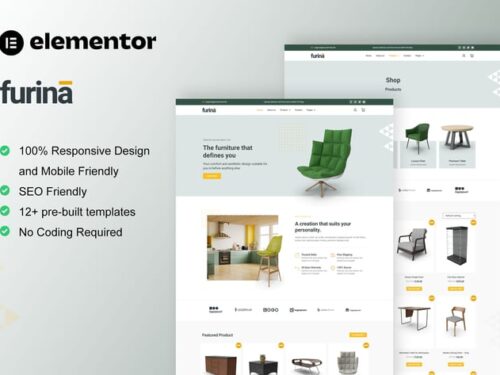 家具店 Elementor模板套件