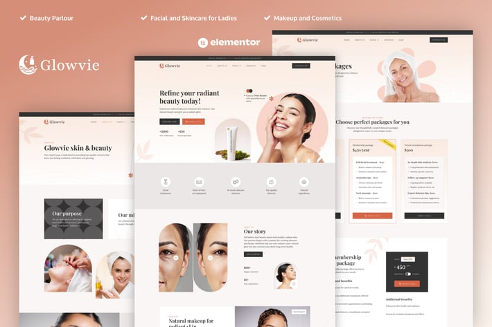 1_glowvie_beauty_skincare_elementor_pro_template_kit