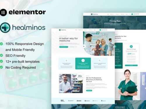 药房医疗服务 Elementor模板套件