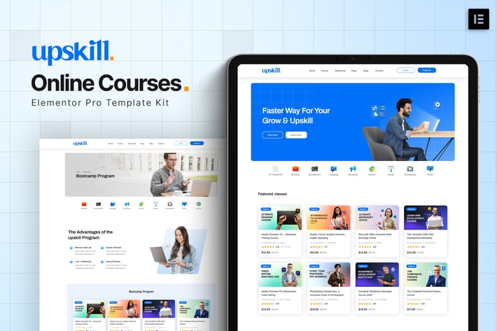 25_upskill_online_course_elementor_pro_template_kit