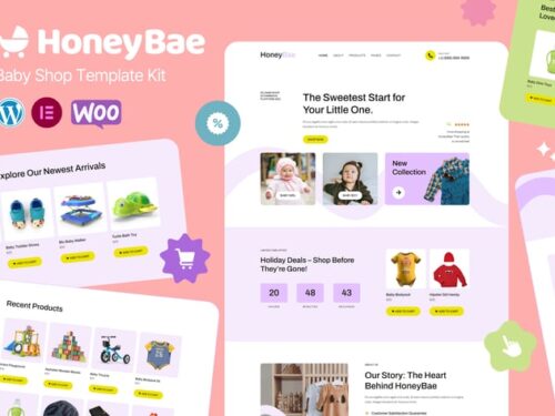 婴儿用品店 Elementor模板套件
