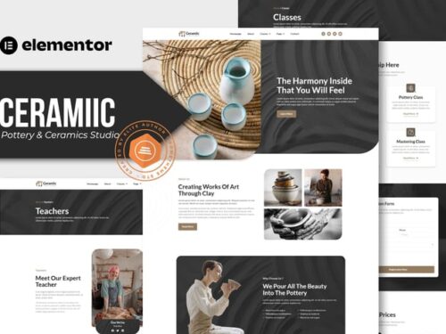 陶器陶瓷工作室 Elementor模板套件