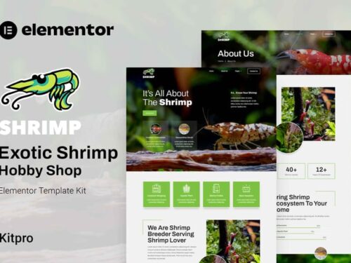 水族馆爱好者商店 Elementor模板套件