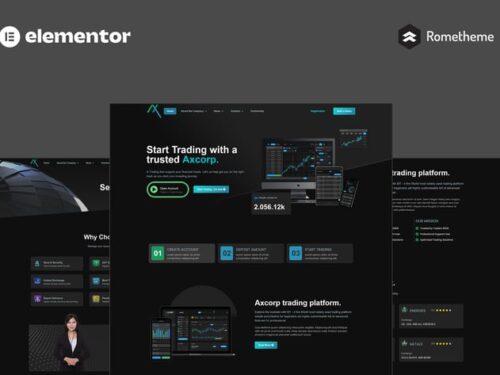 贸易投资公司 Elementor模板套件